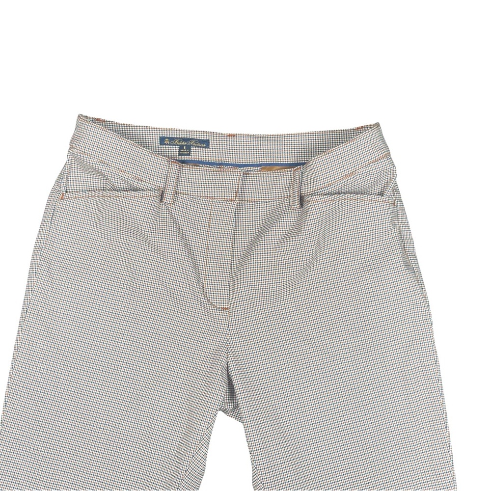 Brooks Brothers Women’s Straight Leg Dress Pant Mid Rise Camel Brown Hounds Sz6 - Picture 6 of 9